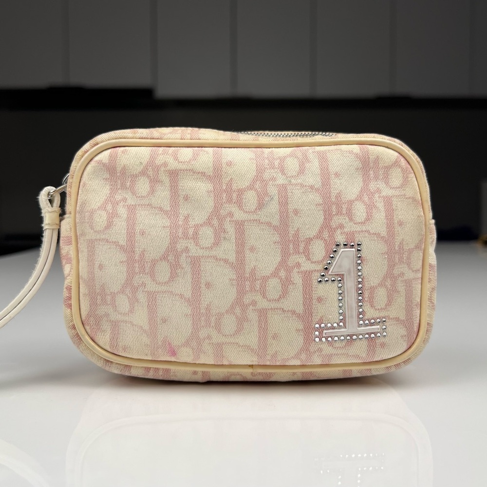 Dior Girly Pink Trotter Wristlet Pouch